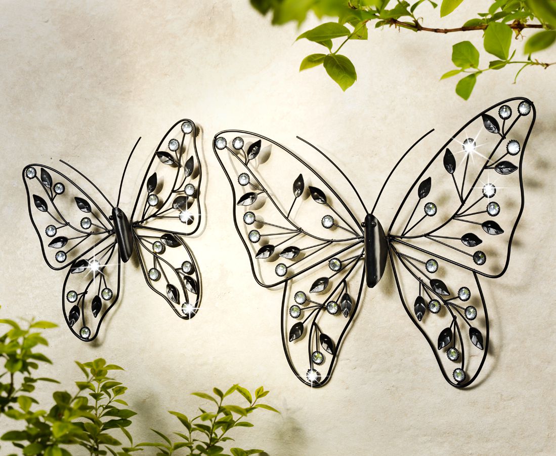 Nástěnná dekorace Motýl, 24 cm - Velký Košík