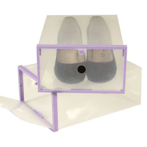 Sada 2 krabic na boty s fialovým lemem JOCCA, 28 x 20,7 cm - Bonami.cz