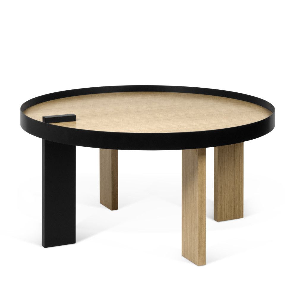 Kulatý konferenční stolek v dekoru dubu ø 80 cm Bruno - TemaHome - Bonami.cz