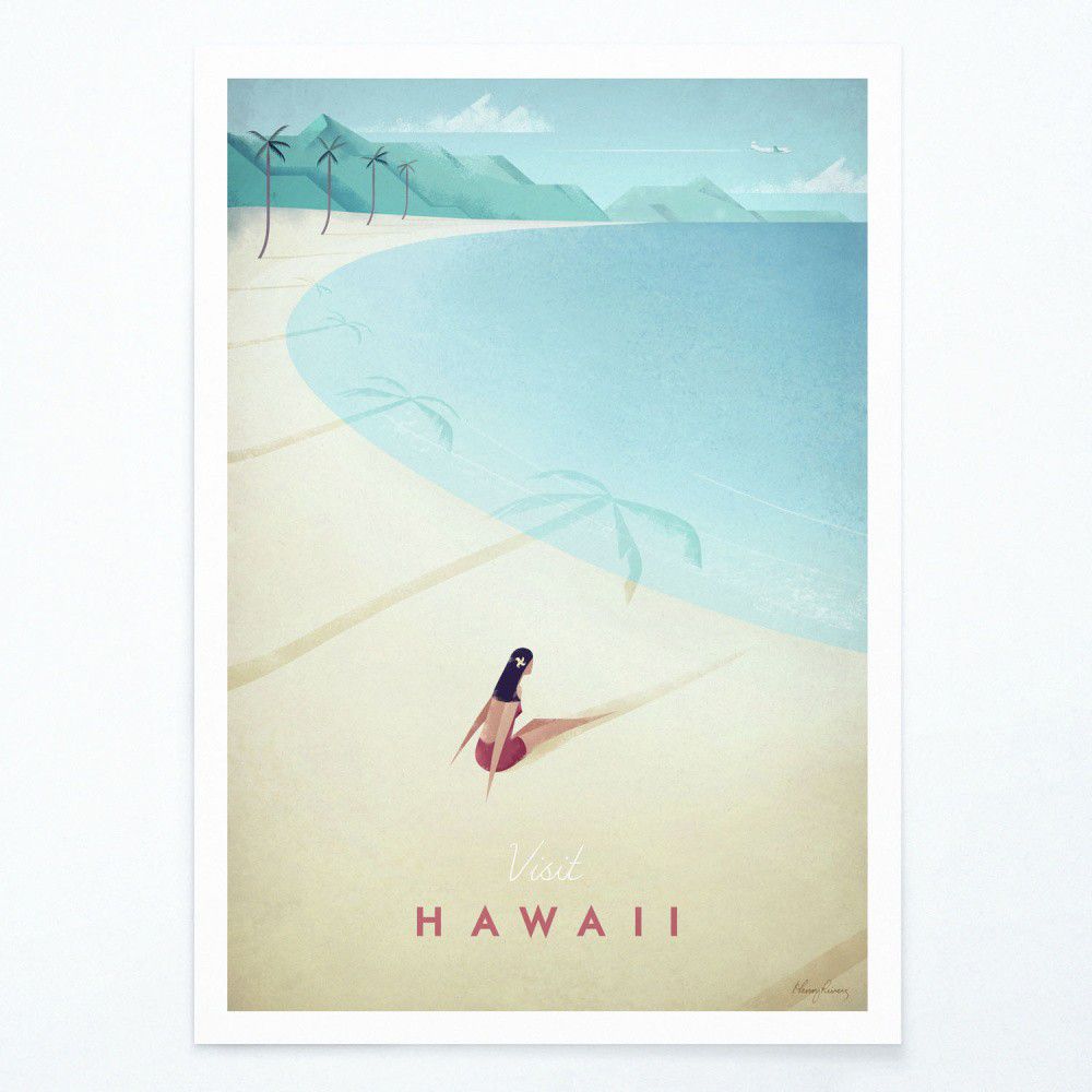 Plakát Travelposter Hawaii, 30 x 40 cm - Bonami.cz