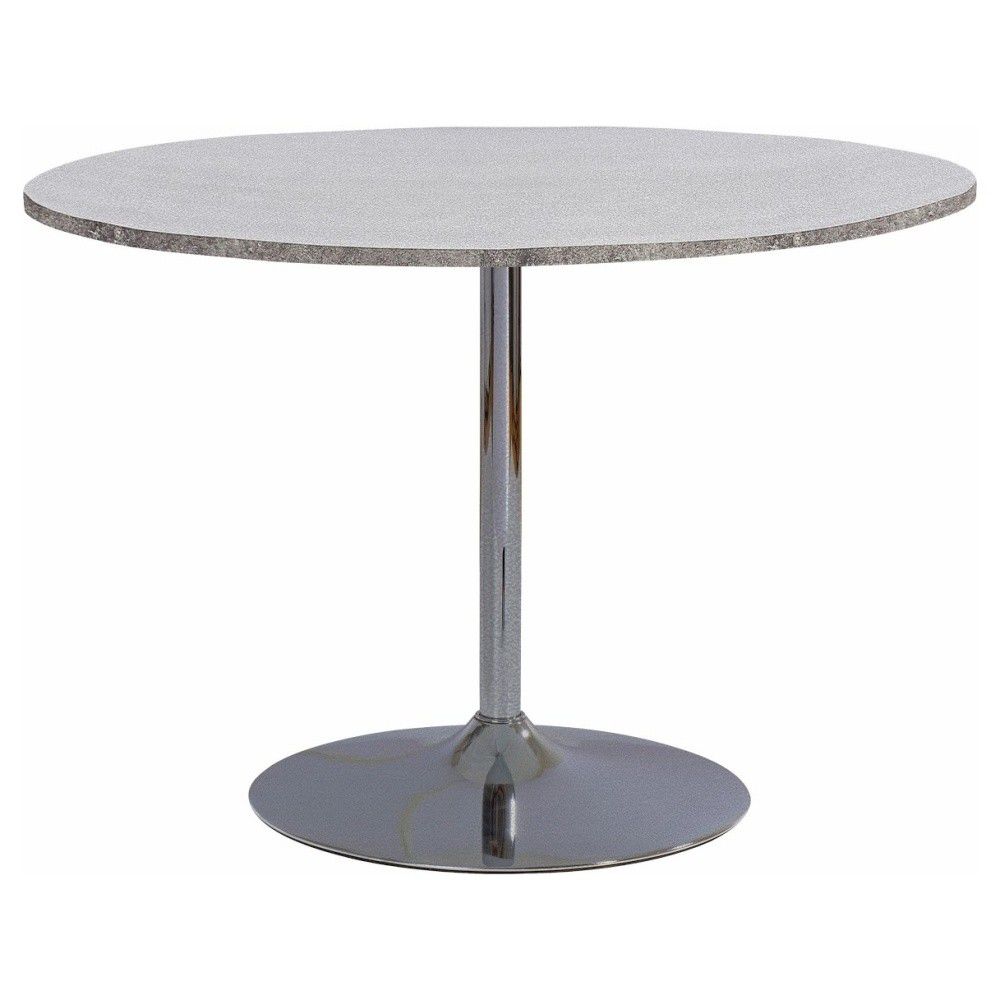 Jídelní stůl s deskou v dekoru betonu Støraa Terri, Ø 110 cm - Bonami.cz