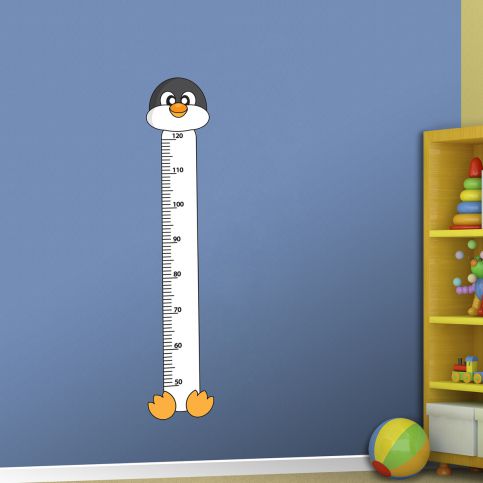 Samolepka na zeď - Dětský metr tučňák - PopyDesign - Popydesign