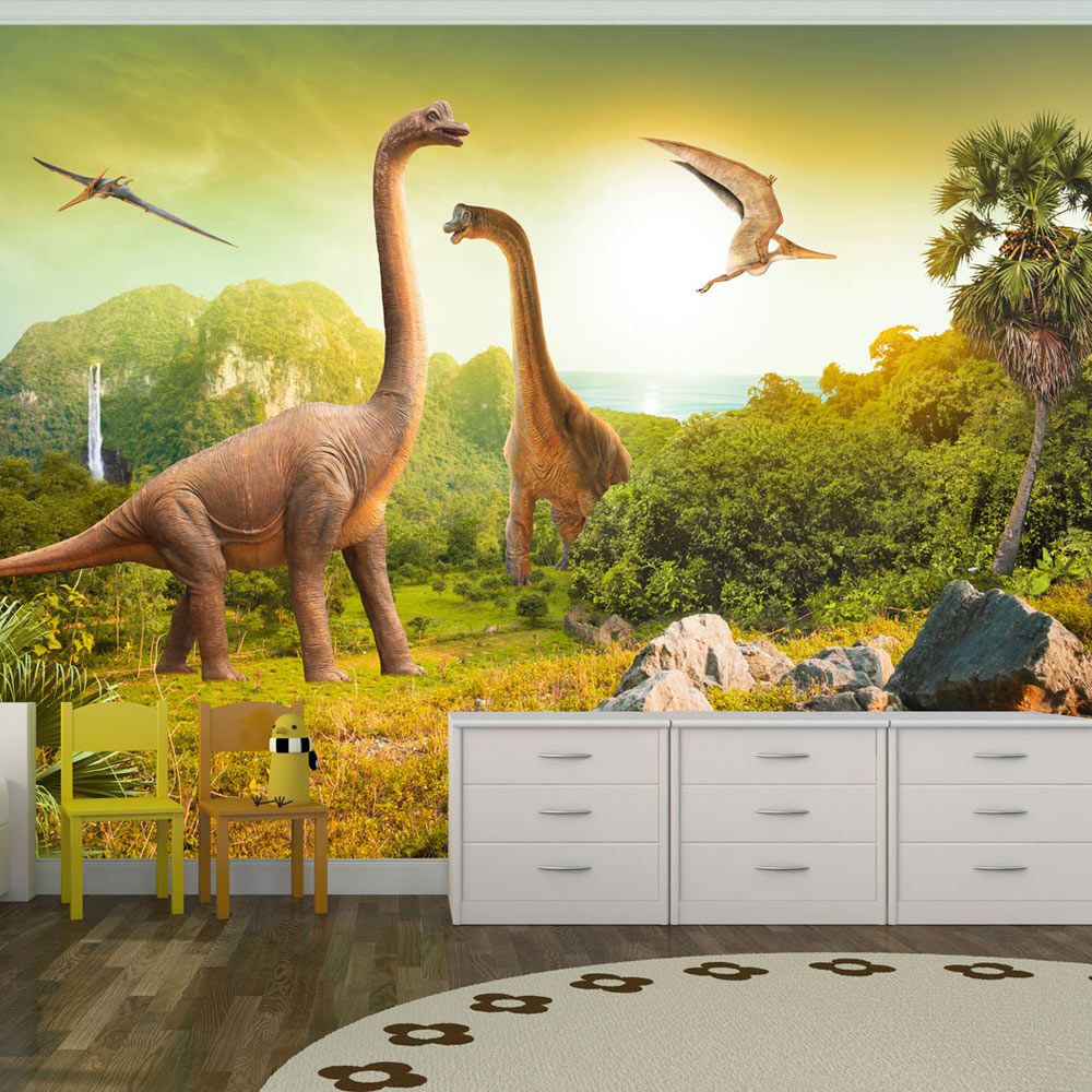 Fototapeta Bimago - Dinosaurs + lepidlo zdarma 350x245 cm - GLIX DECO s.r.o.
