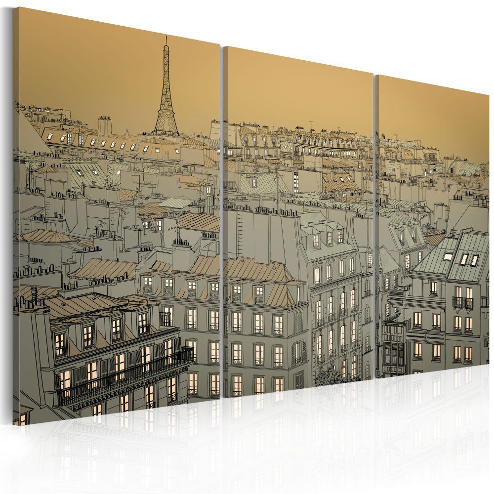 Obraz na plátně Bimago - Last moment of the day - Paris 60x40 cm - GLIX DECO s.r.o.