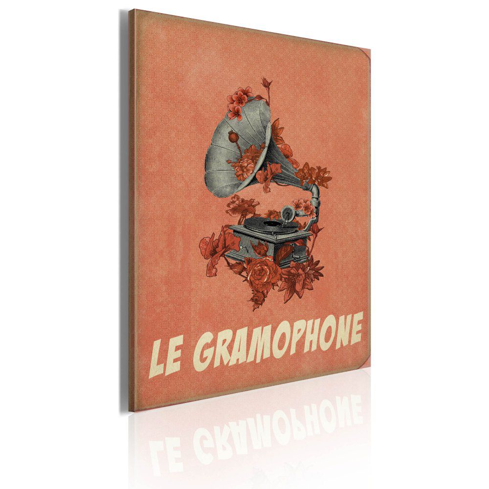 Obraz na plátně Bimago - Le gramophone 50x70 - GLIX DECO s.r.o.