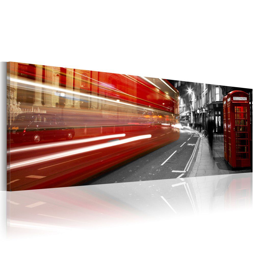 Obraz na plátně Bimago - London rush hour 120x40 cm - GLIX DECO s.r.o.