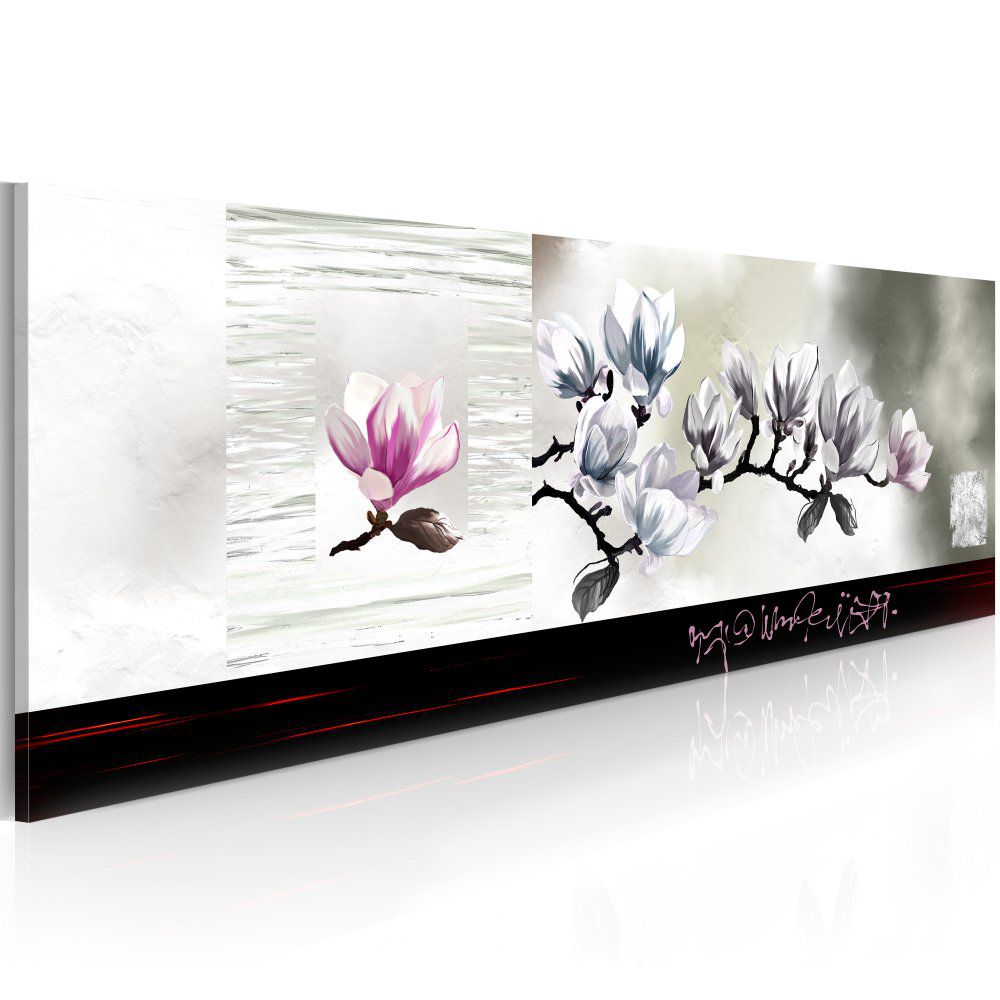 Obraz na plátně Bimago - Magnolia probuzení 120x40 cm, - GLIX DECO s.r.o.