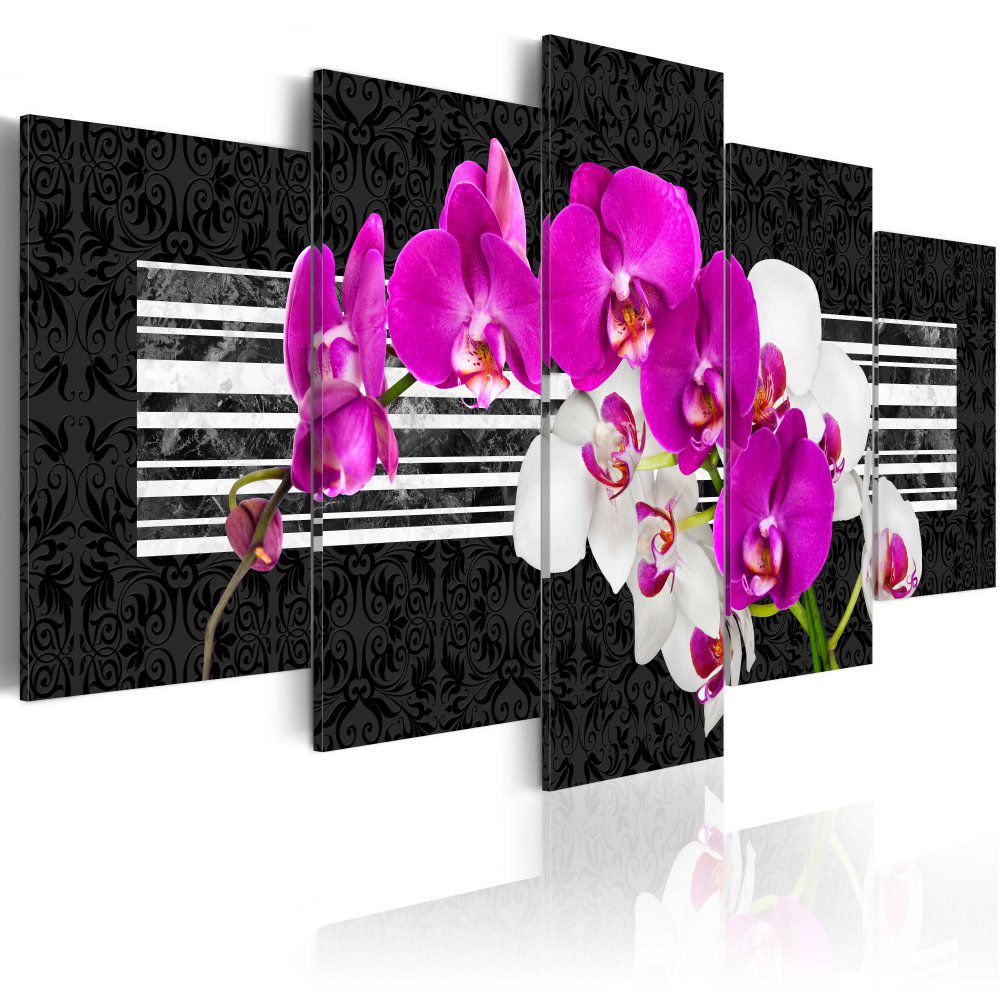 Obraz na plátně Bimago - Modest orchids 100x50 cm - GLIX DECO s.r.o.