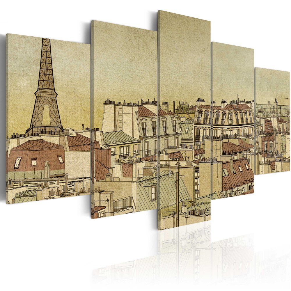 Obraz na plátně Bimago - Parisian past centuries 100x50 cm - GLIX DECO s.r.o.