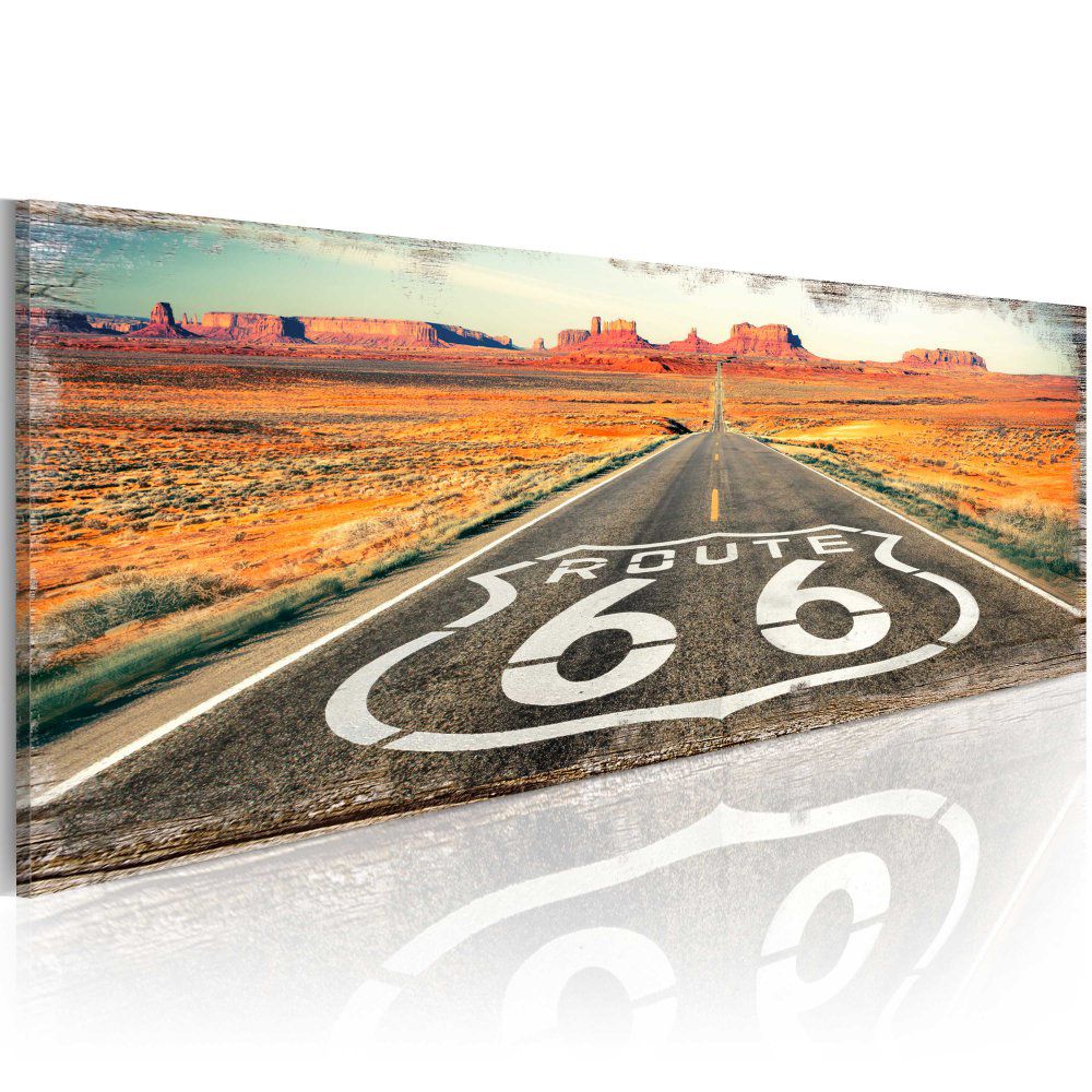 Obraz na plátně Bimago - Straight road 120x40 cm, - GLIX DECO s.r.o.