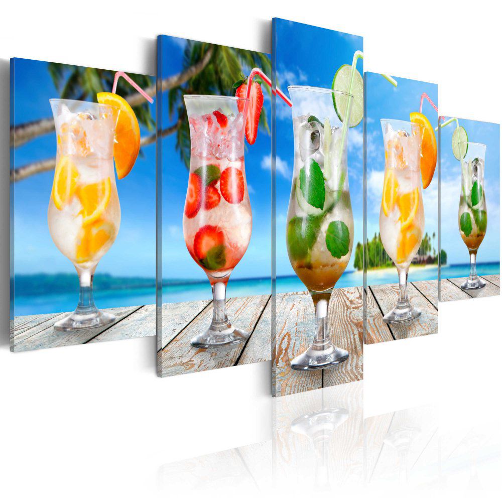Obraz na plátně Bimago - Summer drinks 100x50 cm - GLIX DECO s.r.o.
