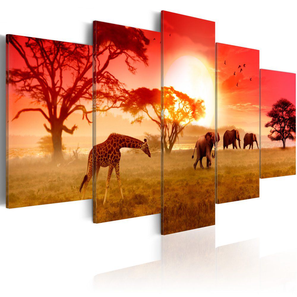 Obraz na plátně Bimago - Sunny colours of Africa 100x50 cm - GLIX DECO s.r.o.