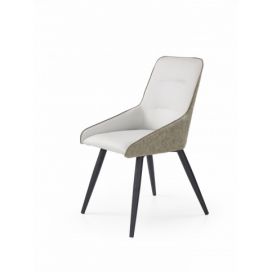 Halmar Jídelní židle Selly světlý beton/tmavě šedá FORLIVING
