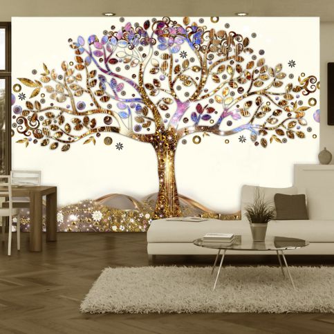 Bimago Fototapeta - Golden Tree 300x210 cm - GLIX DECO s.r.o.