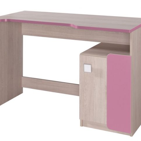 DUO D6 pracovní stůl santana/růžová - maxi-postele.cz