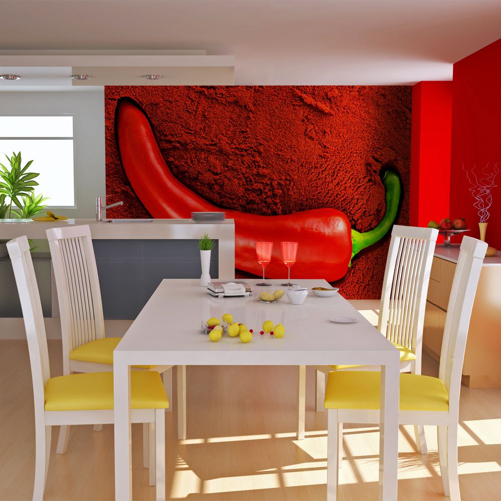 Fototapeta Bimago - Red hot chili pepper + lepidlo zdarma 200x154 cm - GLIX DECO s.r.o.