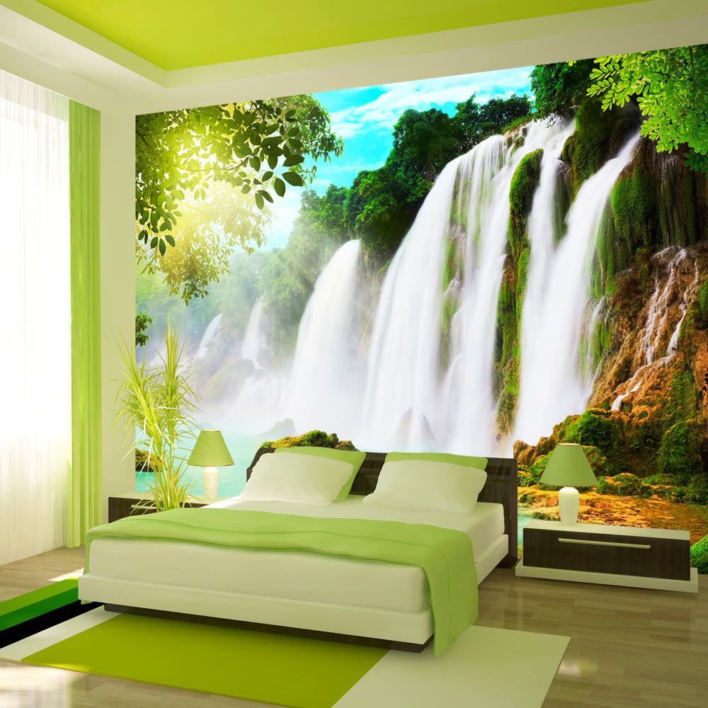 Fototapeta Bimago - The beauty of nature: Waterfall + lepidlo zdarma 350x245 cm - GLIX DECO s.r.o.