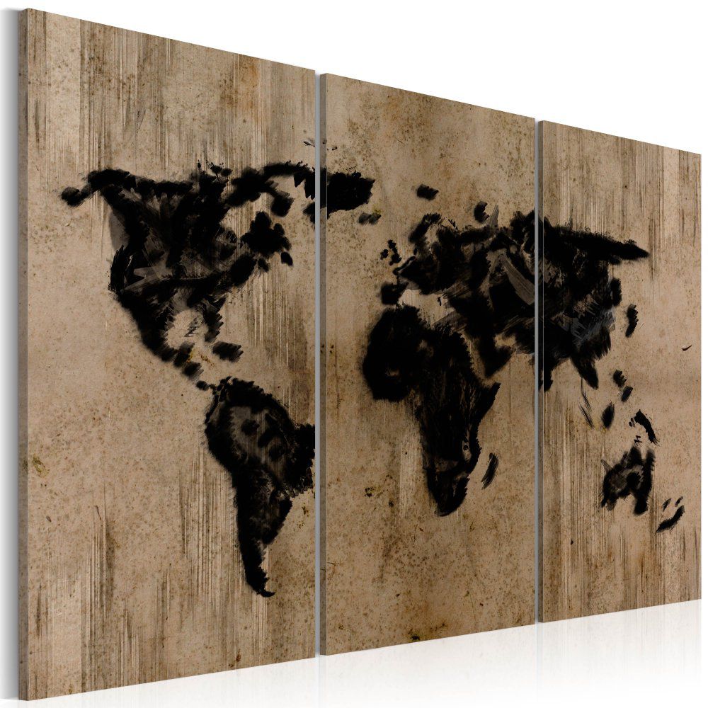 Obraz na plátně Bimago - Mysterious map of the World 60x40 cm - GLIX DECO s.r.o.