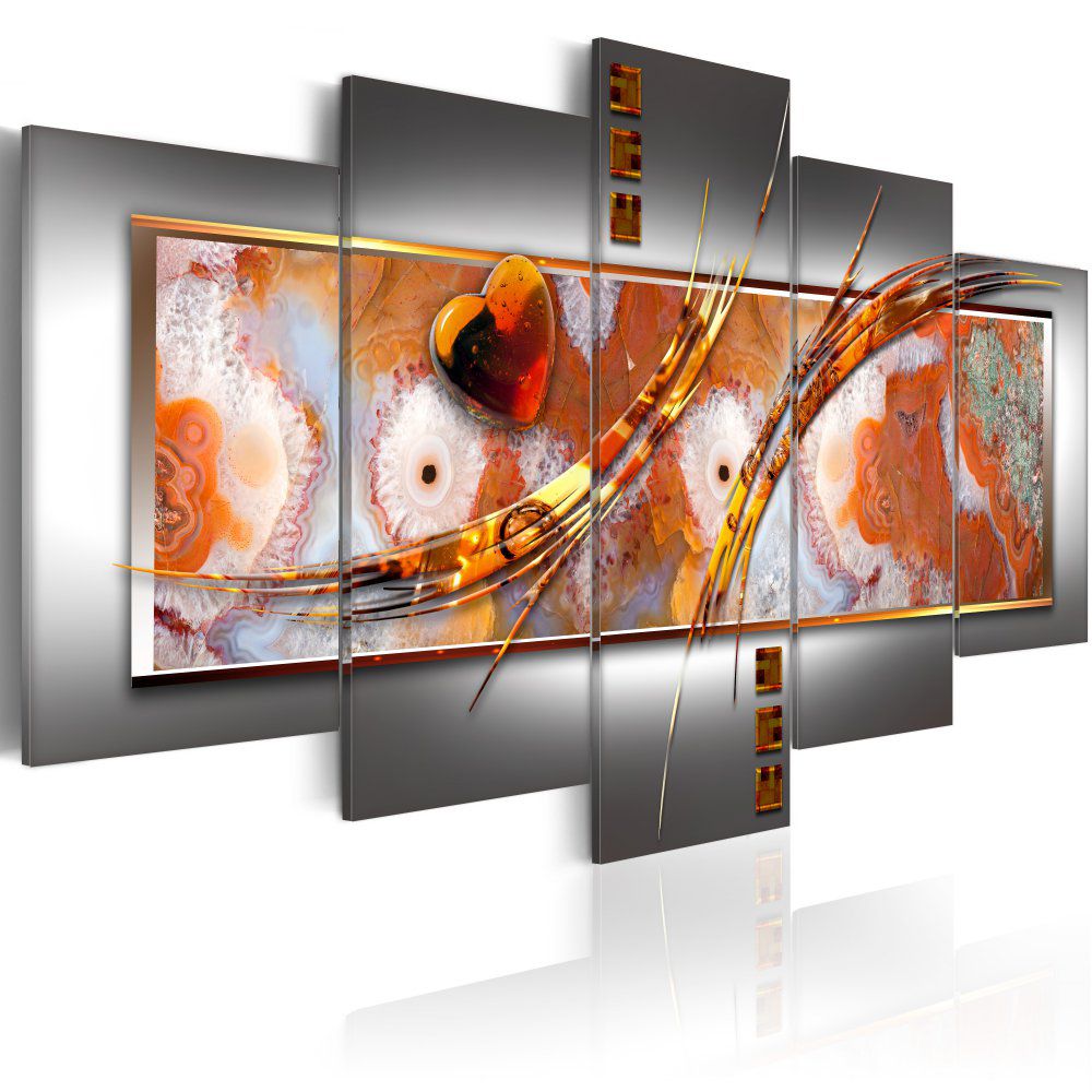 Obraz na plátně Bimago - Orange destruction 100x50 cm - GLIX DECO s.r.o.