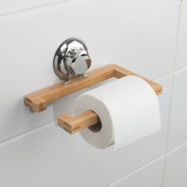 Bambusový nástěnný držák na toaletní papír Compactor