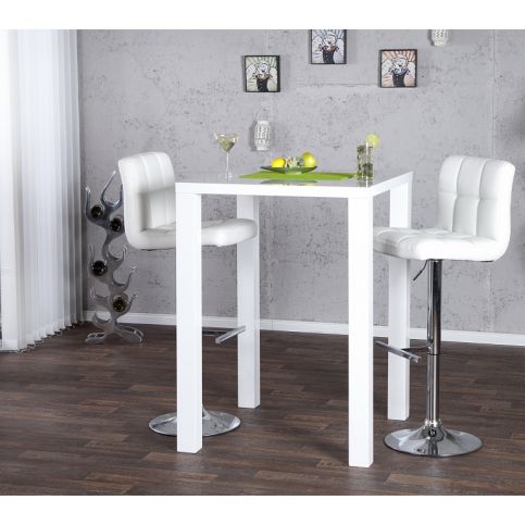 INV Barový stůl Lucern bílý 80cm - Design4life
