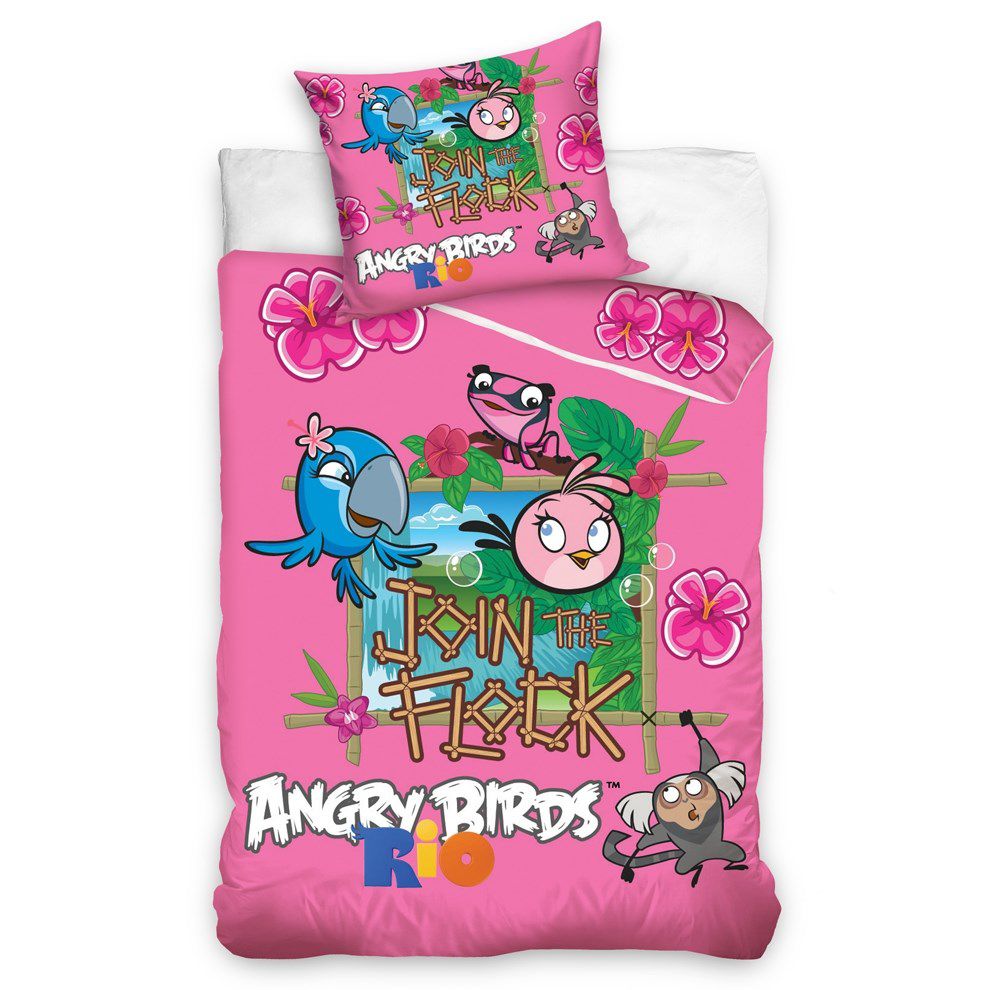 Tip Trade Bavlněné povlečení Angry Birds Rio Stella, 140 x 200 cm, 70 x 80 cm - 4home.cz