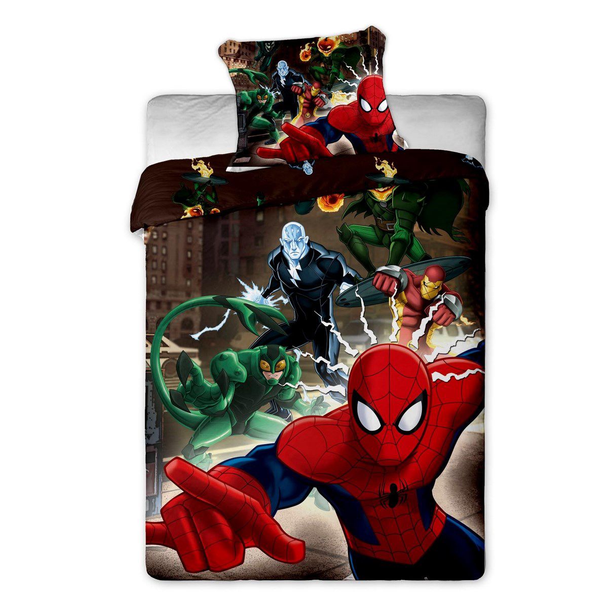 Jerry Fabrics povlečení bavlna Spiderman brown 140x200+70x90 cm  - 4home.cz