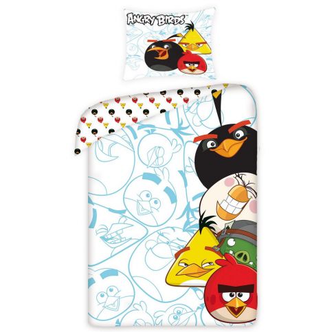 Halantex Dětské bavlněné povlečení Angry Birds 5002, 140 x 200 cm, 70 x 80 cm - 4home.cz