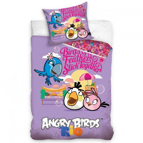 Tip Trade Dětské bavlněné povlečení Angry Birds Friends, 140 x 200 cm, 70 x 90 cm - 4home.cz