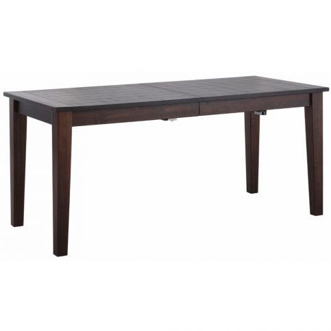 Tmavě hnědý dřevěný rozkládací jídelní stůl Støraa Amarillo, 150 x 76 cm - Bonami.cz