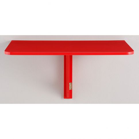 Červený skládací stůl na stěnu Støraa Trento, 41 x 80 cm - Bonami.cz
