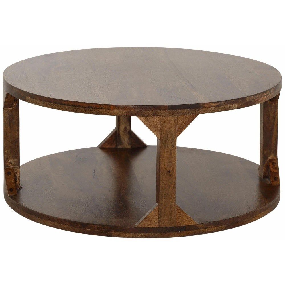 Konferenční stolek z mangového dřeva Støraa Misha, průměr 60 cm - Bonami.cz