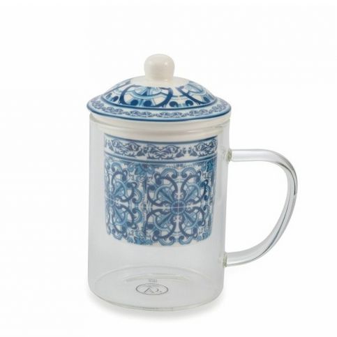 Hrnek s porcelánovým sítkem na sypaný čaj Villa d\'Este Marocco - Bonami.cz