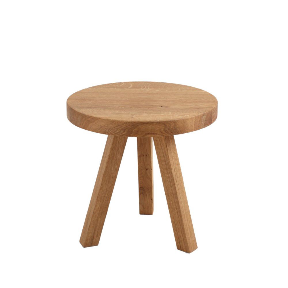 Nordic Design Přírodní masivní odkládací stolek Tre Ø 40 cm - Bonami.cz