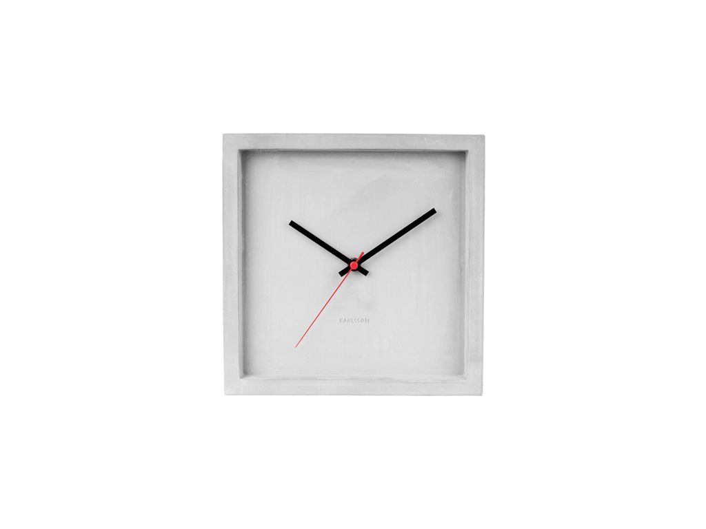 Karlsson Betonové nástěnné hodiny - Karlsson Franky Concrete, 25x25 cm - GLIX DECO s.r.o.