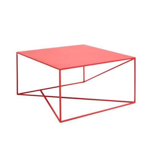 Červený konferenční stolek Custom Form Memo, šířka 80 cm - Bonami.cz