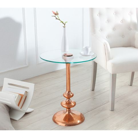 INV Odkládací stolek Tell 45cm,  měděný - Design4life