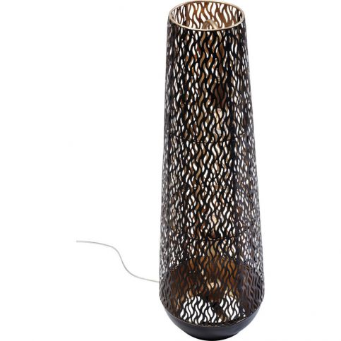 Černá stojací lampa Kare Design Flame, výška 76 cm - Bonami.cz