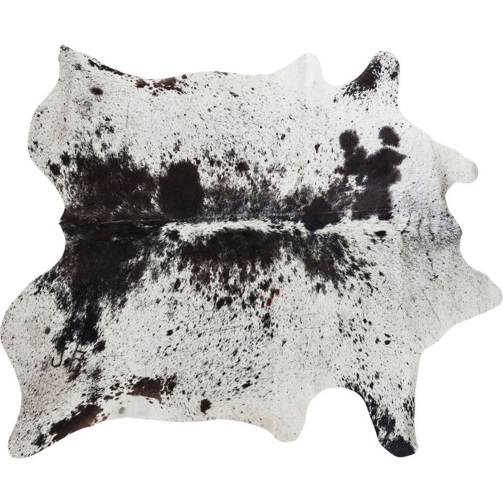 Bílo-hnědý koberec z hovězí kůže Kare Design Hide, 190 x 150 cm - Bonami.cz