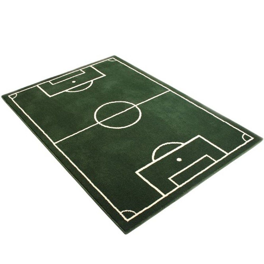Dětský zelený koberec Hanse Home Football Field, 80 x 150 cm - Bonami.cz