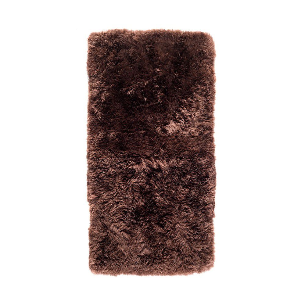 Tmavě hnědý koberec z ovčí kožešiny Royal Dream Zealand Natur, 70 x 140 cm - Bonami.cz