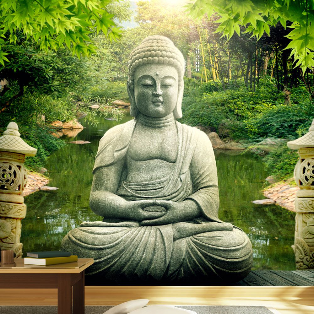 Fototapeta Bimago - Buddha\'s garden + lepidlo zdarma 200x140 cm - GLIX DECO s.r.o.