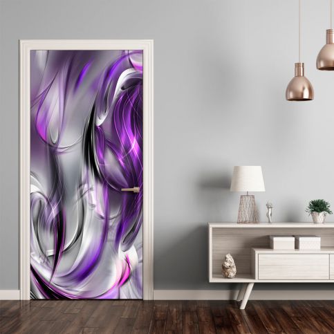 Fototapeta na dveře - Photo wallpaper – Purple abstraction I 100x210 cm - GLIX DECO s.r.o.