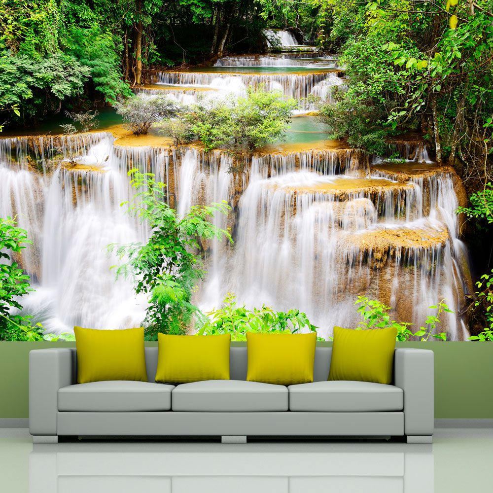 Fototapeta Bimago - Thai waterfall + lepidlo zdarma 200x140 cm - GLIX DECO s.r.o.