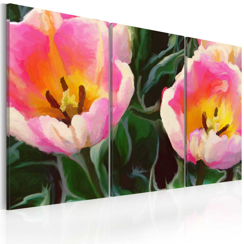 Obraz na plátně Bimago - Blooming tulips 60x40 cm - GLIX DECO s.r.o.
