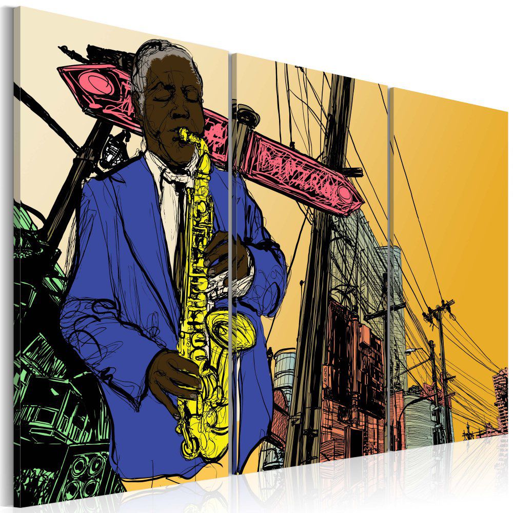 Obraz na plátně Bimago - Jazz pro fajnšmekry 60x40 cm - GLIX DECO s.r.o.