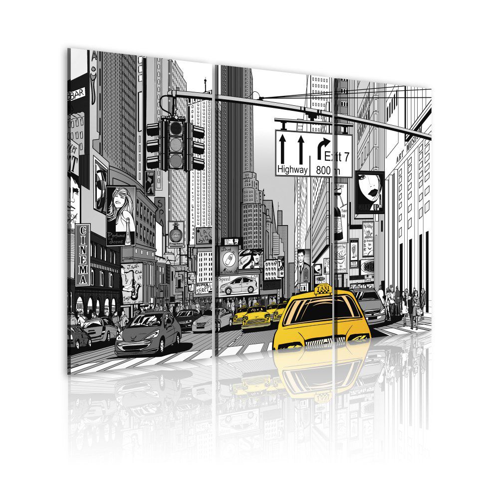 Obraz na plátně Bimago - Komiks v New Yorku 60x40 cm - GLIX DECO s.r.o.