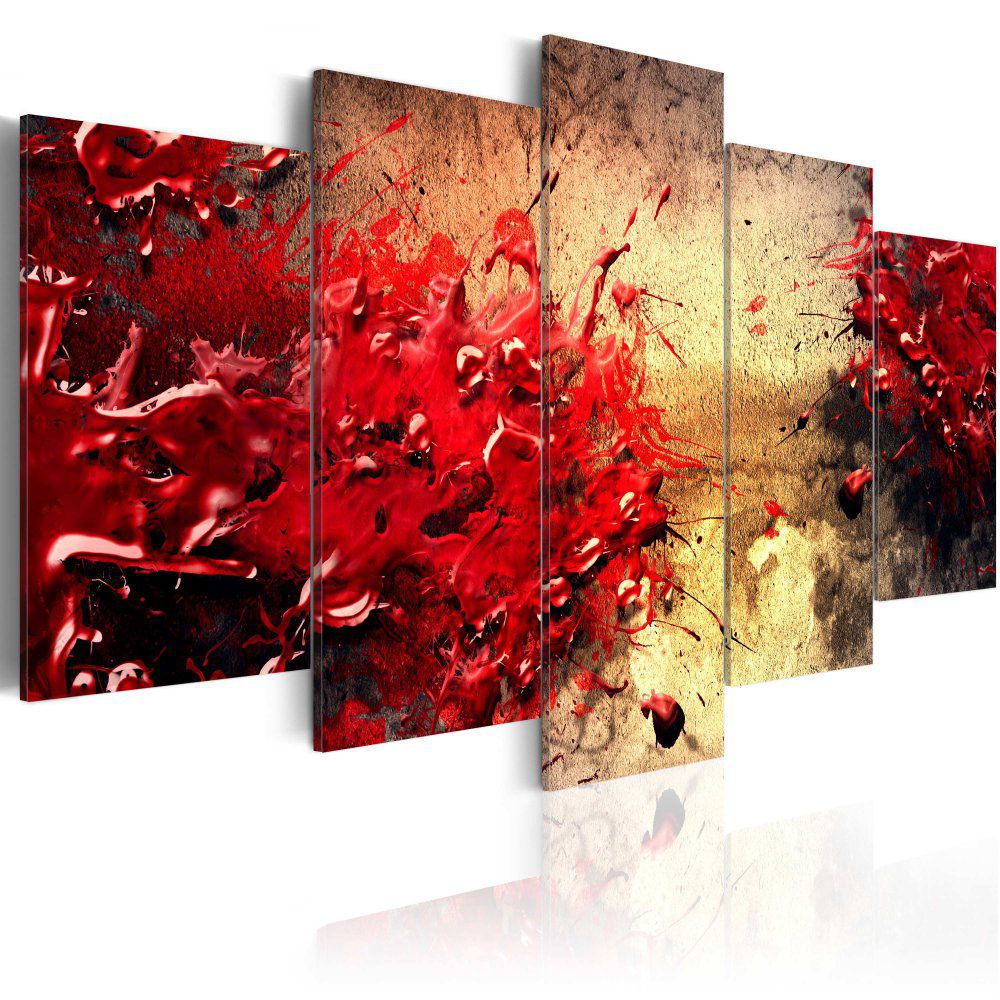 Obraz na plátně Bimago - Krvavá abstrakce 100x50 cm - GLIX DECO s.r.o.