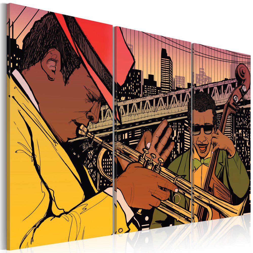 Obraz na plátně Bimago - NYC, the capital of jazz 60x40 cm - GLIX DECO s.r.o.