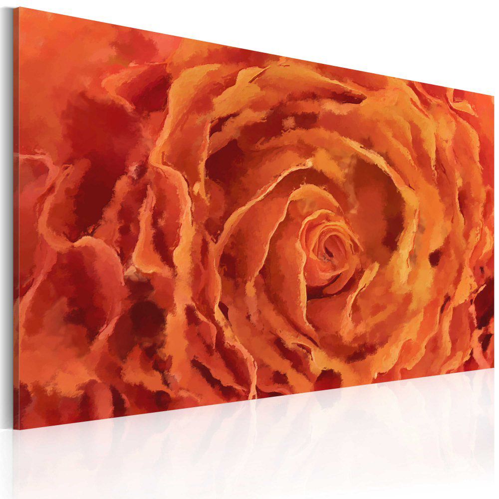 Obraz na plátně Bimago - Rose v oranžové 60x40 cm - GLIX DECO s.r.o.